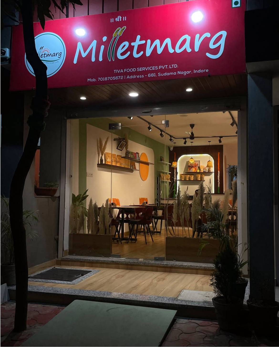 "Millte Marg pure veg healthy café setup in Indore by AD Restaurant Consultancy"